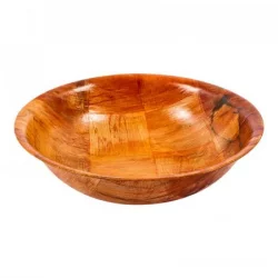 Bowl Tazon 800Ml 20Cm Ensalada En Plastico Estilo Madera Kt0061