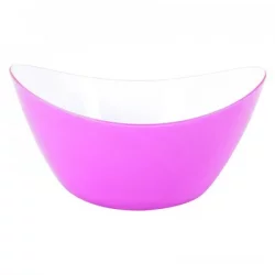 Bowl Tazon Expressions 25Cm 2500Ml Ovalado Blanco Morado En Plasti