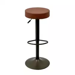 Butaco Bar Expressions Ajustable 35X63X85 Cm Cafe Cuero Sintético