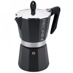 Cafetera 6 Negra Tazas Pedrini