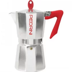 Cafetera Abrillantada 9 Tazas Pedrini