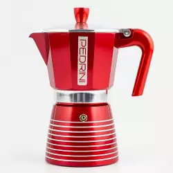 Cafetera Italiana Pedrini 6 Tz Infinity Aluminio P9016