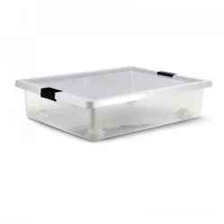 Caja Bajo Cama Estra 4-1040512 Natural Gris 28 Lt