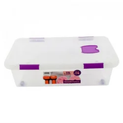 Caja Bajo Cama Great Plastic 2440 Con Ruedas 33 Lt
