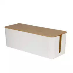 Caja Bamboo 41X15X13Cm Blanco 7.5 Lt Plastico Tg59553