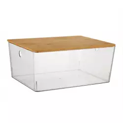 Caja Clear 35X26X15Cm Transparente 12 Lt Polietileno