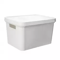 Caja Cobalto 36X27X22Cm Gris 16 Lt Plastico Tg51137