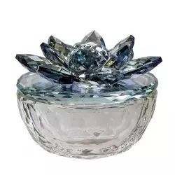 Caja Deco 13212-06 Flor De Loto Azul Sbh Sbh