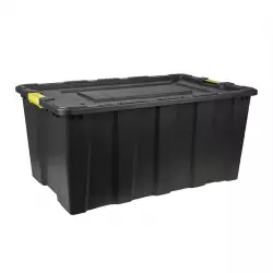 Caja Heavy Duty 92X58X42Cm Negro 150 Lt Plastico Tg59