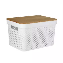 Caja Infinity 35X26X22Cm Blanco 16 Lt Polietileno Tg51195