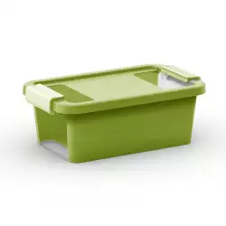 Caja organizadora 10x16x26.5 cm bi storage verde xs 3 lt