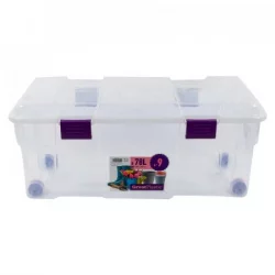 Caja Organizadora Gr Great Plastic Ruedas 4 Cierres 78