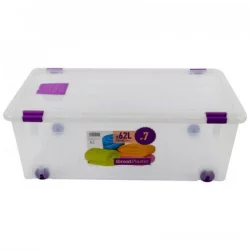 Caja Organizadora Great Plastic 62Lt-Transparente