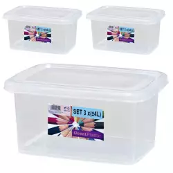 Cajas organizadoras set x3 urban natural lapices 4l 2392