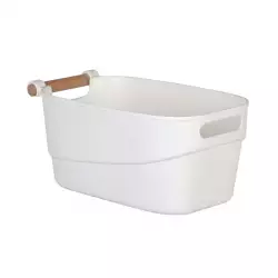 Canasta  Perla 27X14X12Cm Blanco Plastico Tg55309