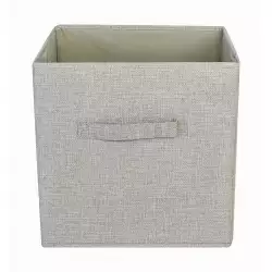 Canasta Expressions Plegable 30X30X30Cm Taupe Textil Tw-O303030