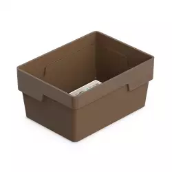 Canasta Ordene My Closet 12X20X30Cm Cafe Plastico Or70030                                 