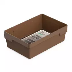 Canasta Ordene My Closet 18X24X30Cm Cafe Plastico Or70130                                 