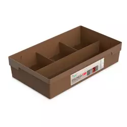 Canasta Ordene My Closet 21X23X35Cm Cafe Plastico Or67430                                 