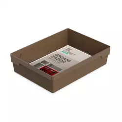 Canasta Ordene My Closet 24X22X30Cm Cafe Plastico Or70330