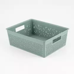 Canasta Tatay 30X14X39Cm Verde Plastico 7013207