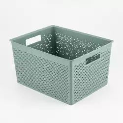 Canasta Tatay 30X22X39Cm Verde Plastico 7013307