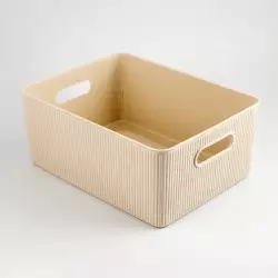 Canasta Tatay 7010338   29X16X39Cm  Beige  Plastico  29X16X39Cm