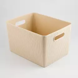 Canasta Tatay 7010438   29X23X39Cm  Beige  Plastico  29X23X39Cm