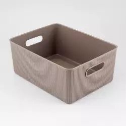 Canasta Tatay Baoba 16X18X38Cm Taupe Plastico 70103.03