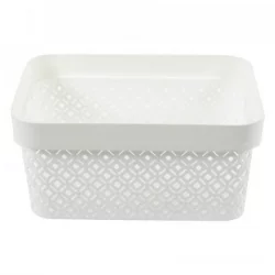 Canasta Terrazzo Small Blanca