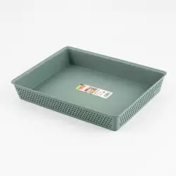 Canastilla Tatay 26X6X35Cm Verde Plastico 7013407
