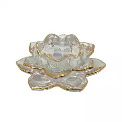 Candelabro navideño flor Santini 5X5Cm Rojo