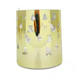 Candelabro navideño Santini 9X10Cm dorado