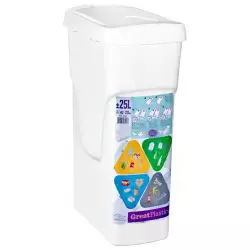 Caneca Ecológica Great Plastic 25Litros Blanco