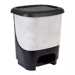 Caneca Great Plastic pequeña Plateado 10 Lt