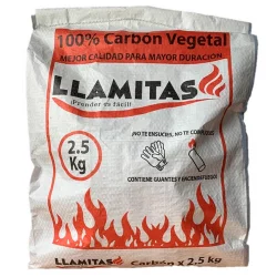 Carbón Vegetal Asados Bolsa 5 Libras Negro