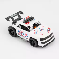 Carro Friccion Maypa Con Luz Y Sonido  19X9Cm Rojo Blanco Plastico