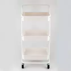Carro Organizador 751318 Tres Niveles Metalico Con Ruedas