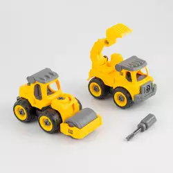 Carros Maypa Construccion 34X8Cm Amarillo 2 Ud Plastico