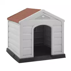 Casa Para Perro Rimax Raza Grande- Beige