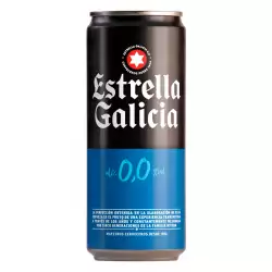 Cerveza Estrella Galicia 0,0 Alcohol Lata 330 Ml 24 Ud 000478