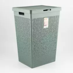 Cesta Ropa Tatay 1010107 60 Lt  36X62X42.50Cm  Verde  Plastico  36
