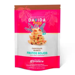 Chocolate Blanco Davida X 120Gr En Trozos Con Frutos Rojos. 285