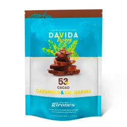 Chocolate Davida X 120Gr En Trozos Con Caramelo Y Sal 57De Cacao 5