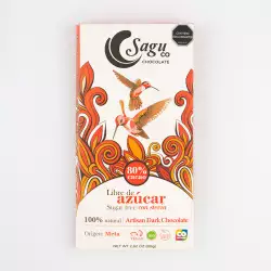 Chocolate Sagu 80 Cacao Sin Azucar   80 Gr