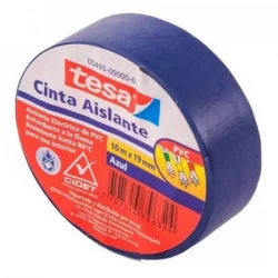 Cinta Aislante Tesa Azul 10 Mts X 19 Mm