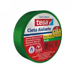 Cinta Aislante Tesa Verde 10 Mts X 19 Mm