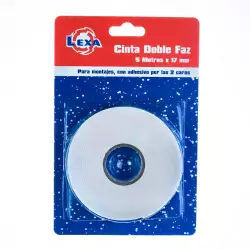 Cinta Doble Faz Lexa 17Mm 5 Mts 01 2004