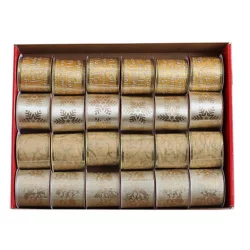 Cinta navidad 9m dorado surtido