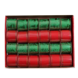 Cinta navideña 9m vde-rjo surt